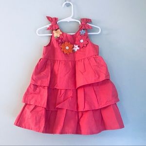 Gymboree Coral Floral Embroidered Sundress